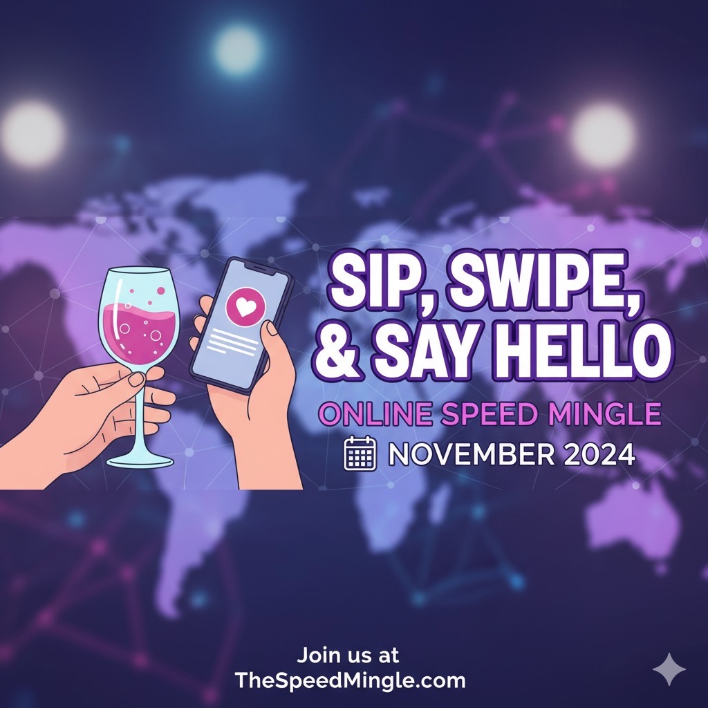 Sip, Swipe & Say Hello: The 4-Minute Date Online Speed Mingle Event