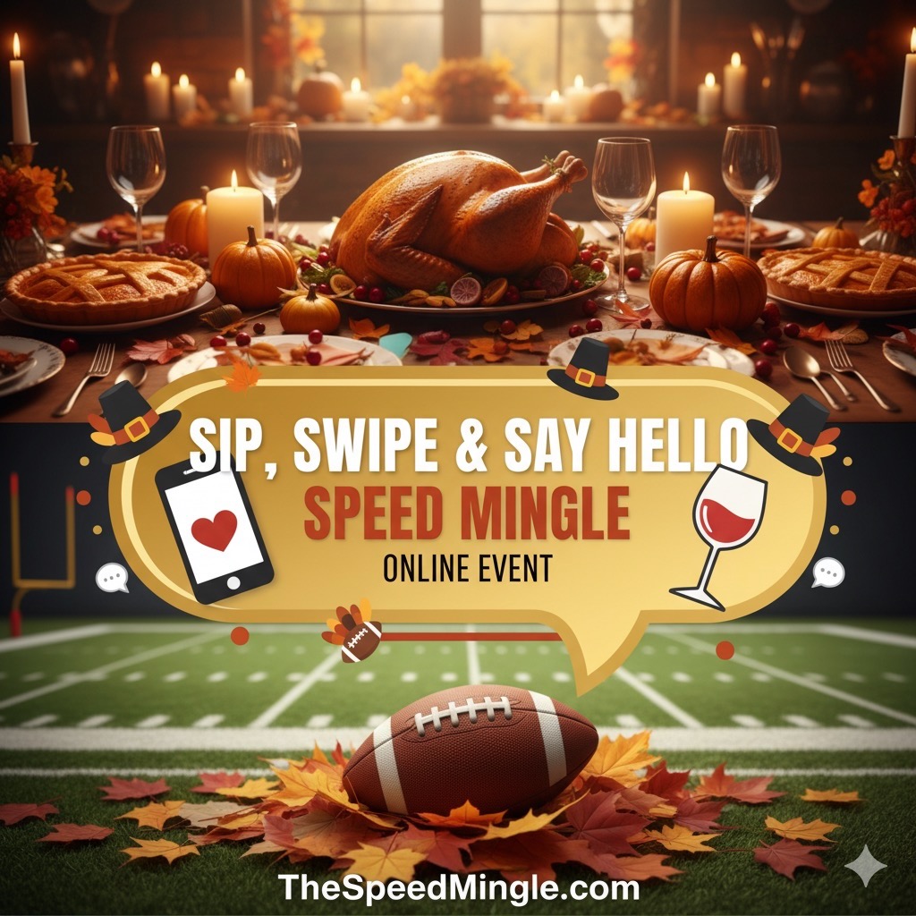 Sip, Swipe & Say Hello: The 4-Minute Date Online Speed Mingle Event