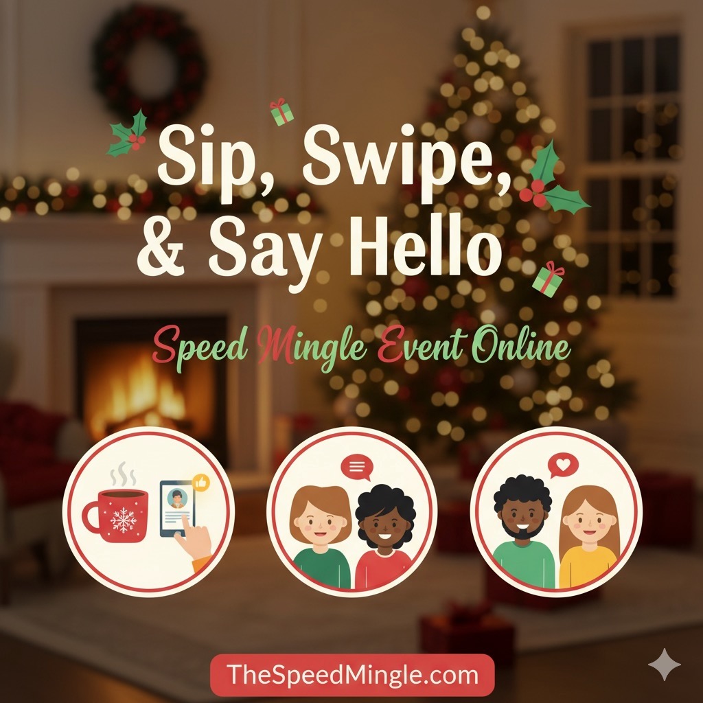 Sip, Swipe & Say Hello: The 4-Minute Date Online Speed Mingle Event