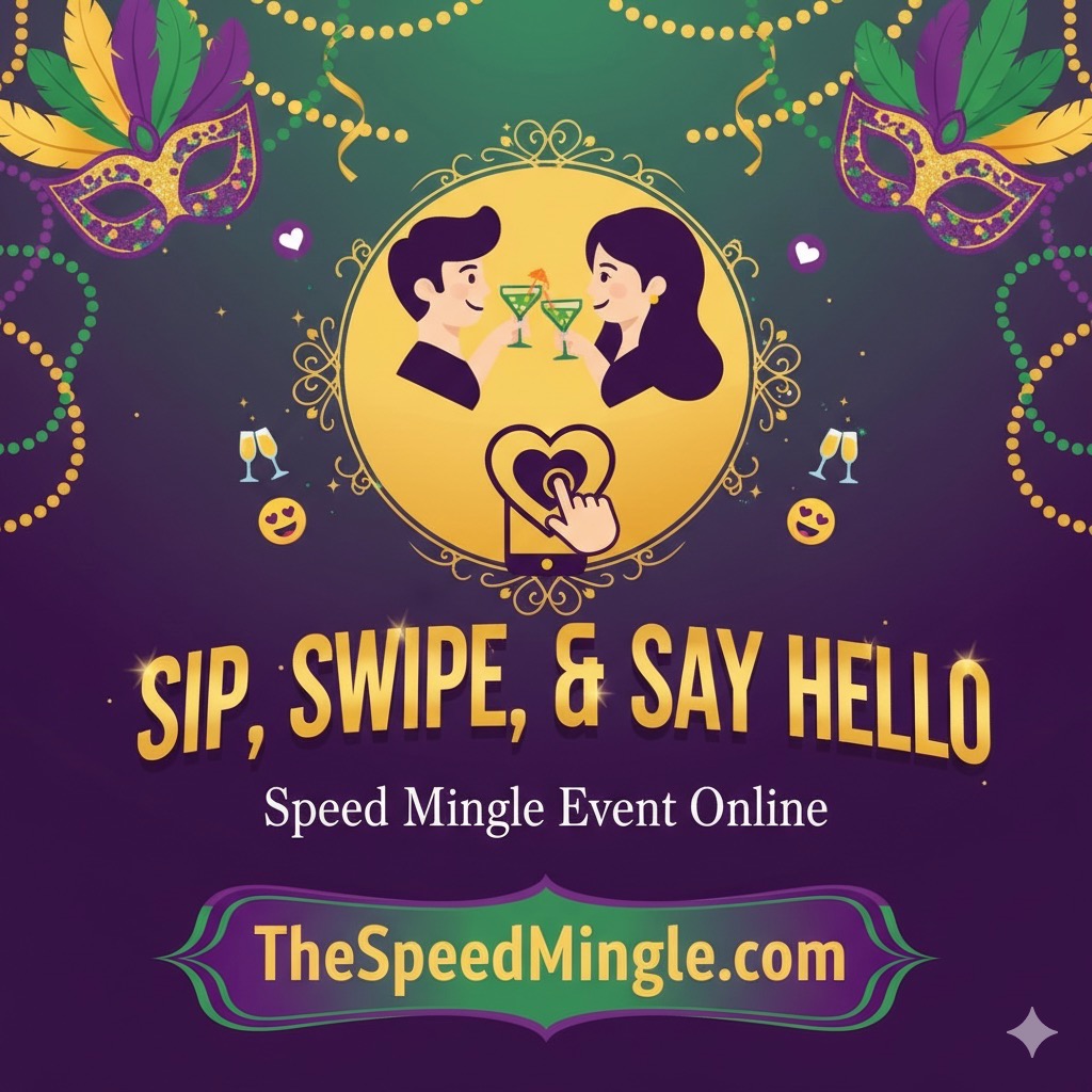 Sip, Swipe & Say Hello: Online Speed Mingle Event