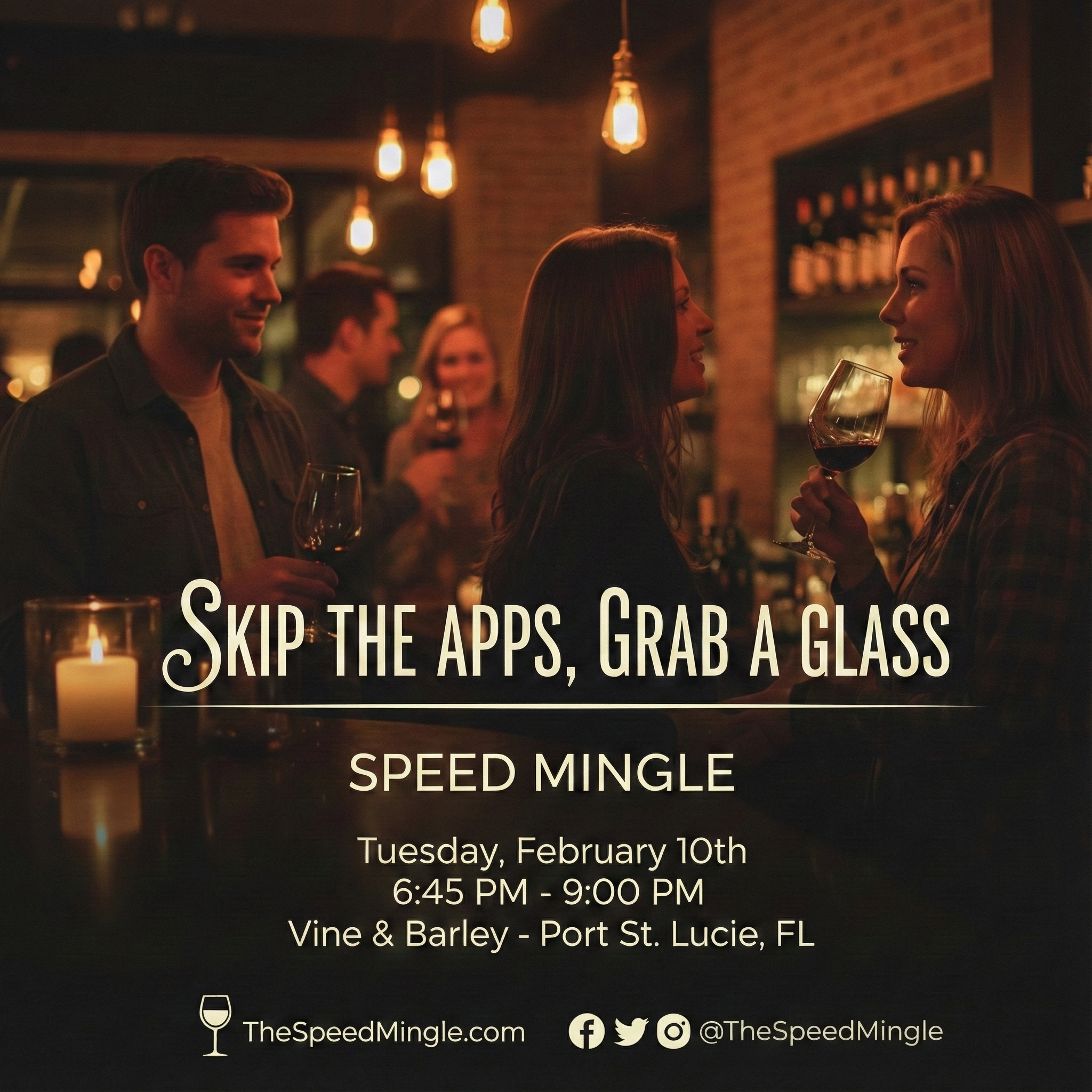 Port St. Lucie, FL Skip The Apps Speed Mingle