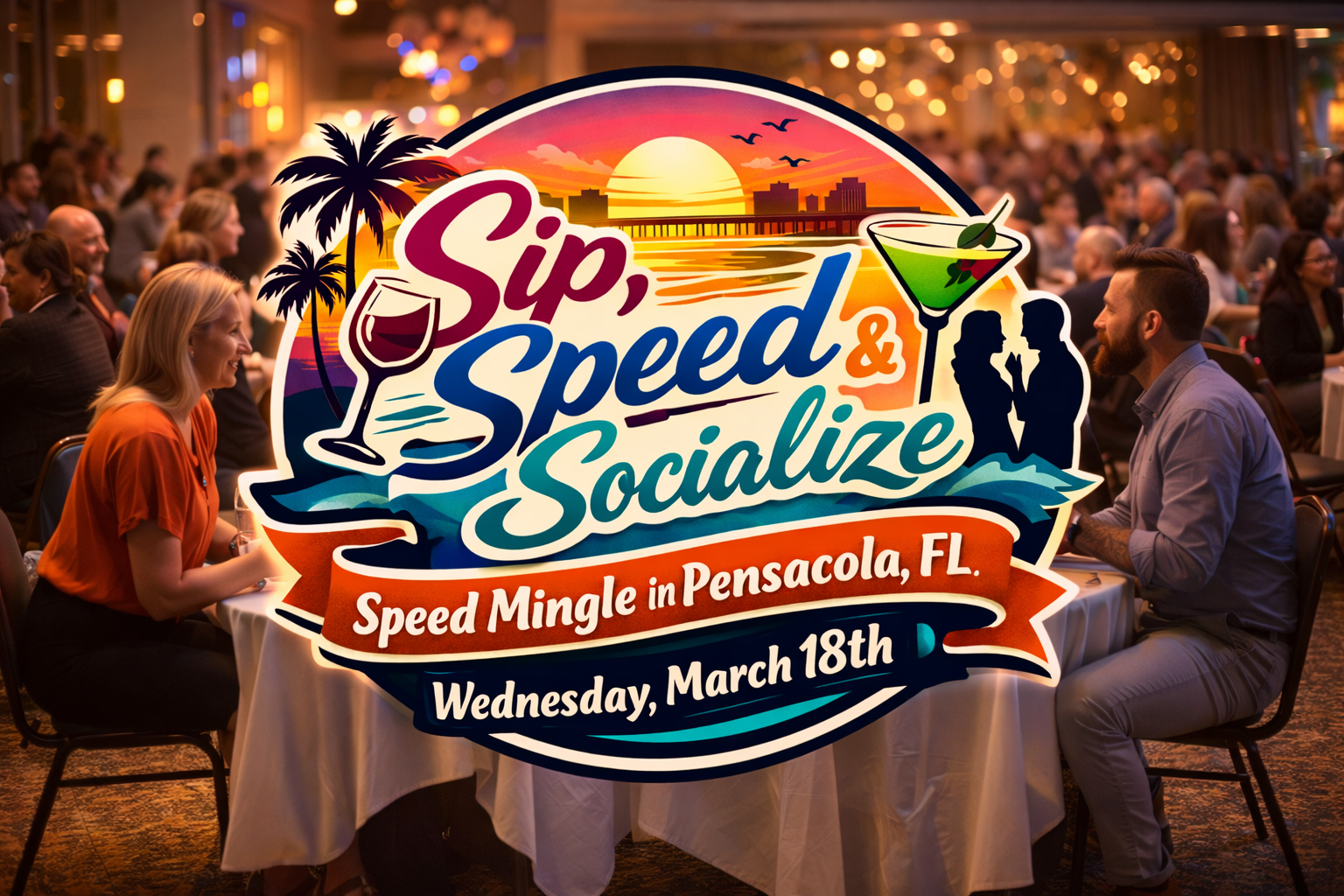 Pensacola, FL Sip, Speed & Socialize Speed Mingle