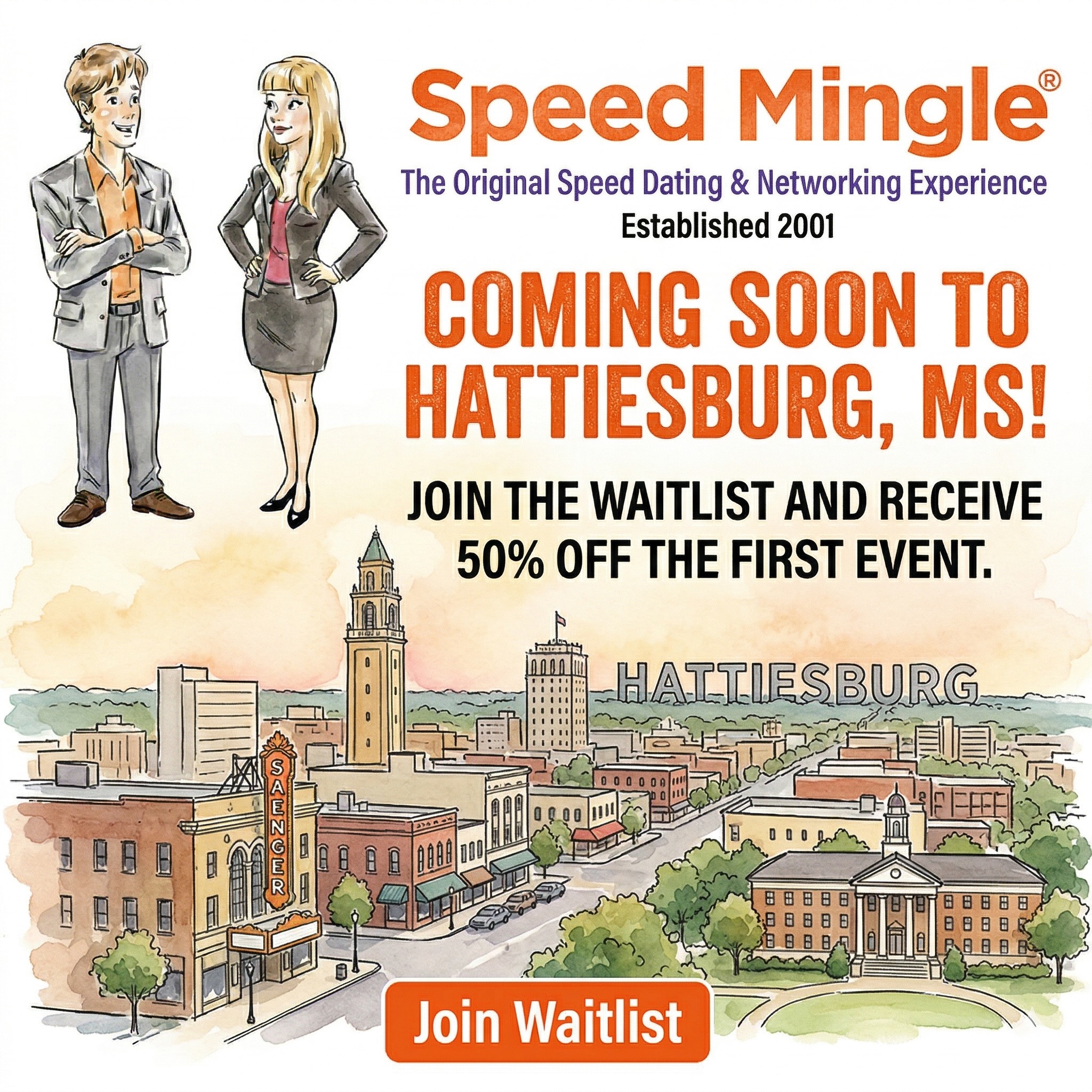 Hattiesburg, FL Speed Mingle Event