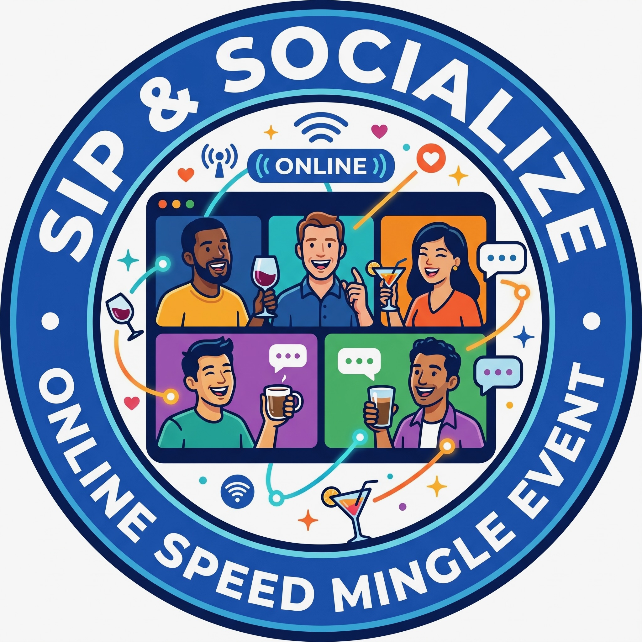 Sip & Socialize Online Speed Mingle