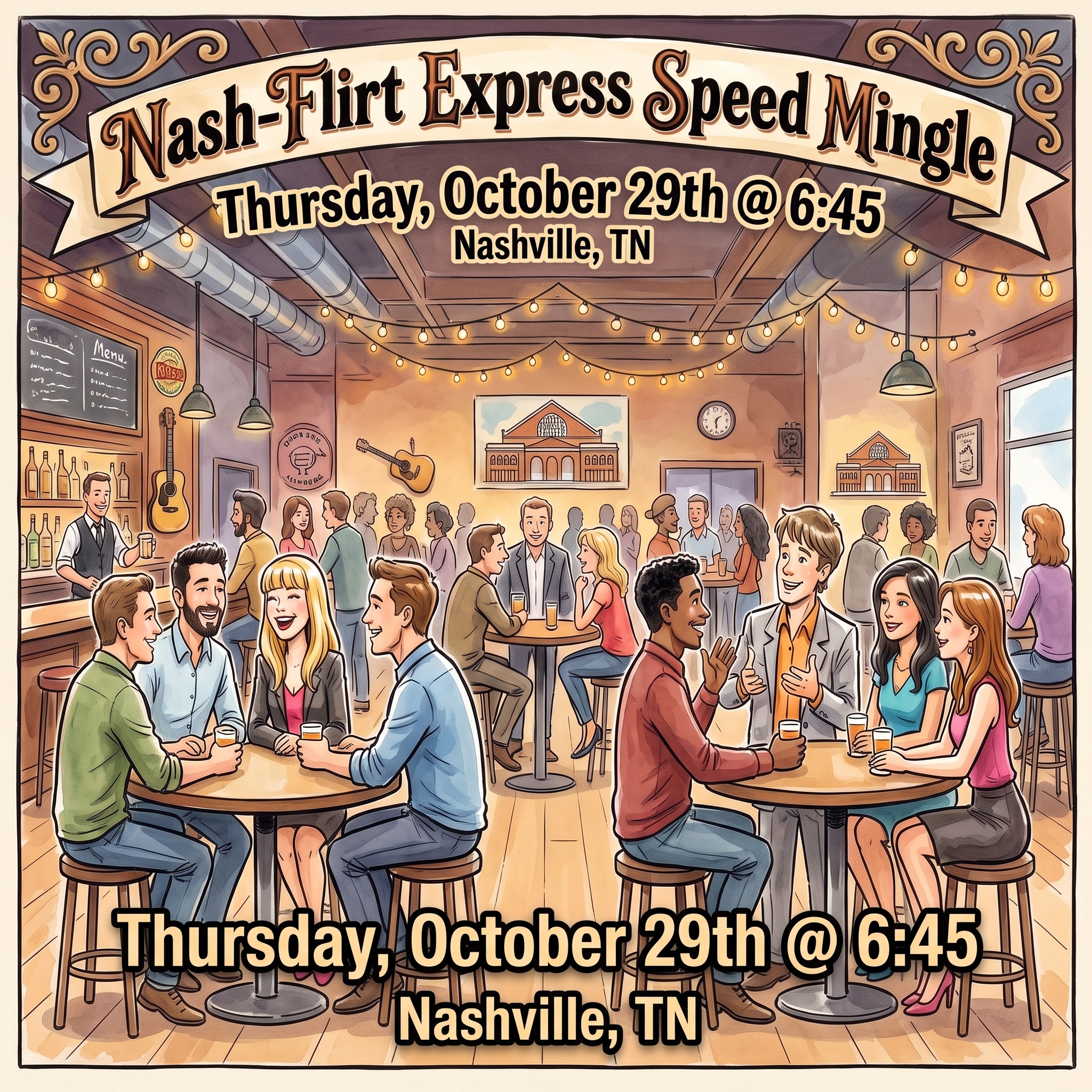 Nash-Flirt Express Speed Mingle | Nashville, TN